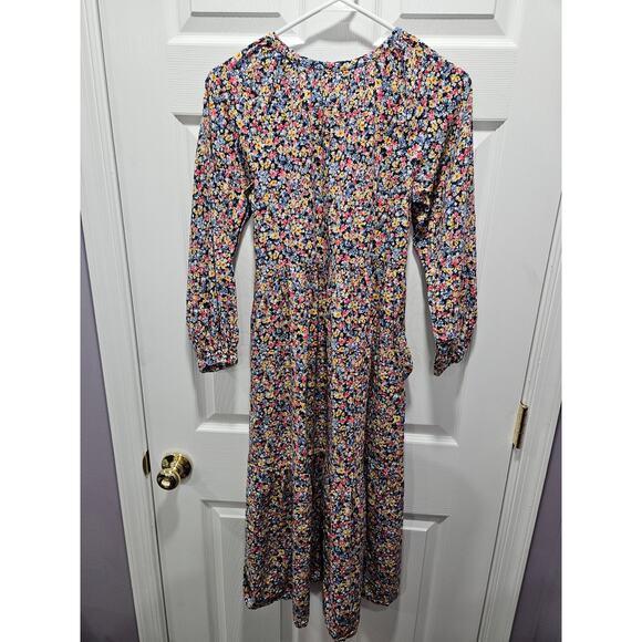 Old Navy Floral Maxi Button Dress Sz XS Extra Small Cottagecore Bohemian - Picture 4 of 6
